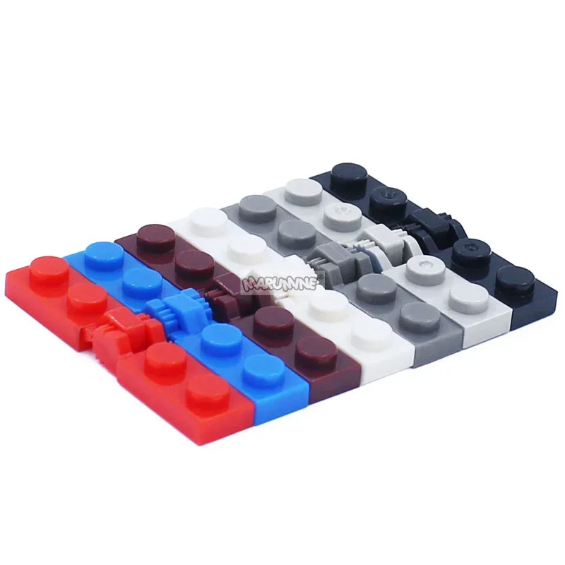 Marumine Build Block Changeover Catch 1x2 Hinge Plate 20PCS 44302 44301 Compatible MOC Technology Bricks DIY Parts Accessories 6