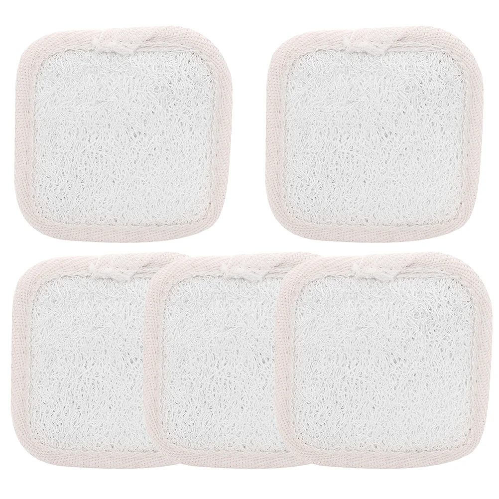 

5 Pcs Loofah Shower Rub Gentle Exfoliator Wash Sponge Exfoliating Body Scrubber Bathing Sponges for