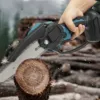 Gisam 8 Inch Electric Chain Saw Brushless Motor Battery ChainSaw Rechargeable Pruning Saw WoodWorking Power Tool for Makita 18V 6