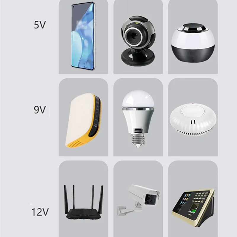 Uninterruptible Power Supply Portable UPS Mini UPS 10400Mah 5V 9V 12V Mini UPS for WIFI Router IP Cam