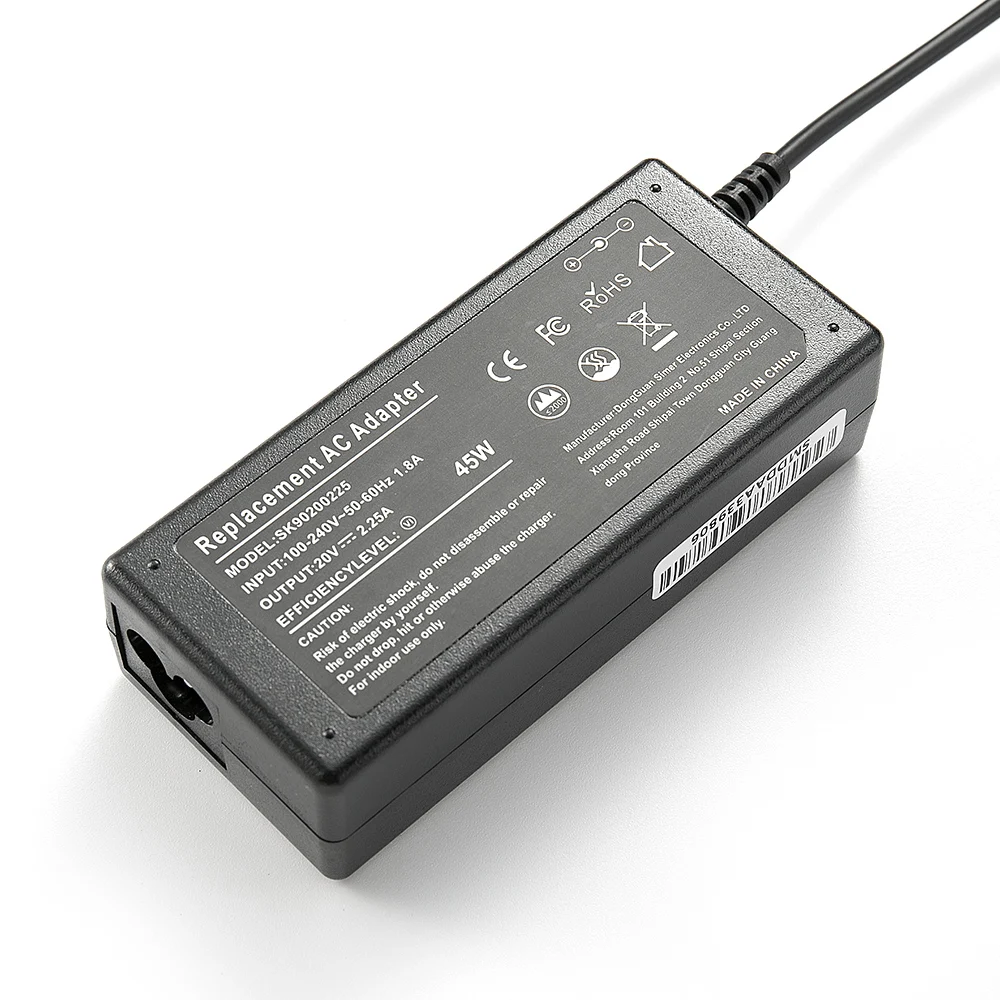 레노버 카레가도르 아이디어 패드 100 100s yoga310 yoga510 어댑터 AC, 20V 2.25A 45W 4.0x1.7mm