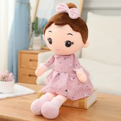 Adorable 45cm Angel Girl Plush Doll in Elegant Dress - Perfect Soft Toy Gift - 60CM (Purple)