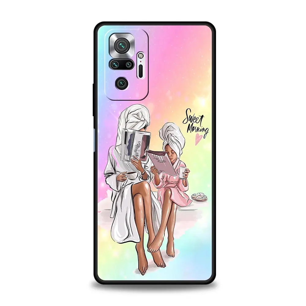 Super Mom Baby-Themed Black Phone Case