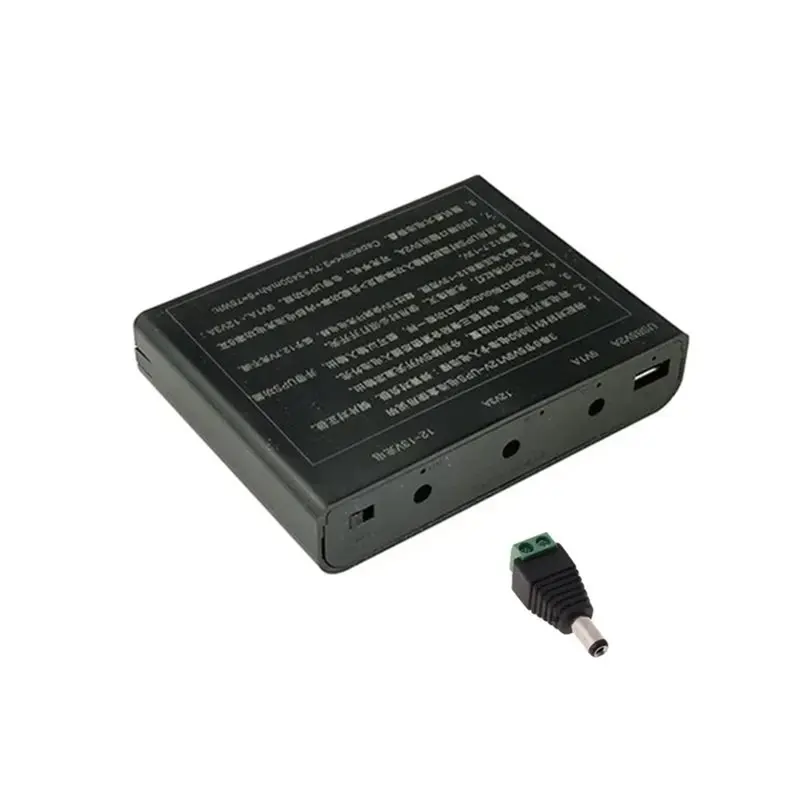 24시간 배송 2X USB DC 12V 출력 6X 18650 배터리 UPS DIY 박스 휴대폰 와이파이 라우터 LED 라이트 보안 카메라용
