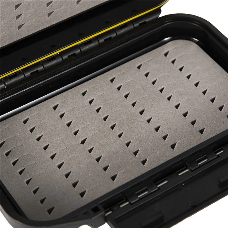 Description Picture 3 of itemWaterproof Fly Fishing Lure Bait Trout Flies Storage Box Case Container Double Sided Fish Lure Bait Line Hooks Holder Tackle Box