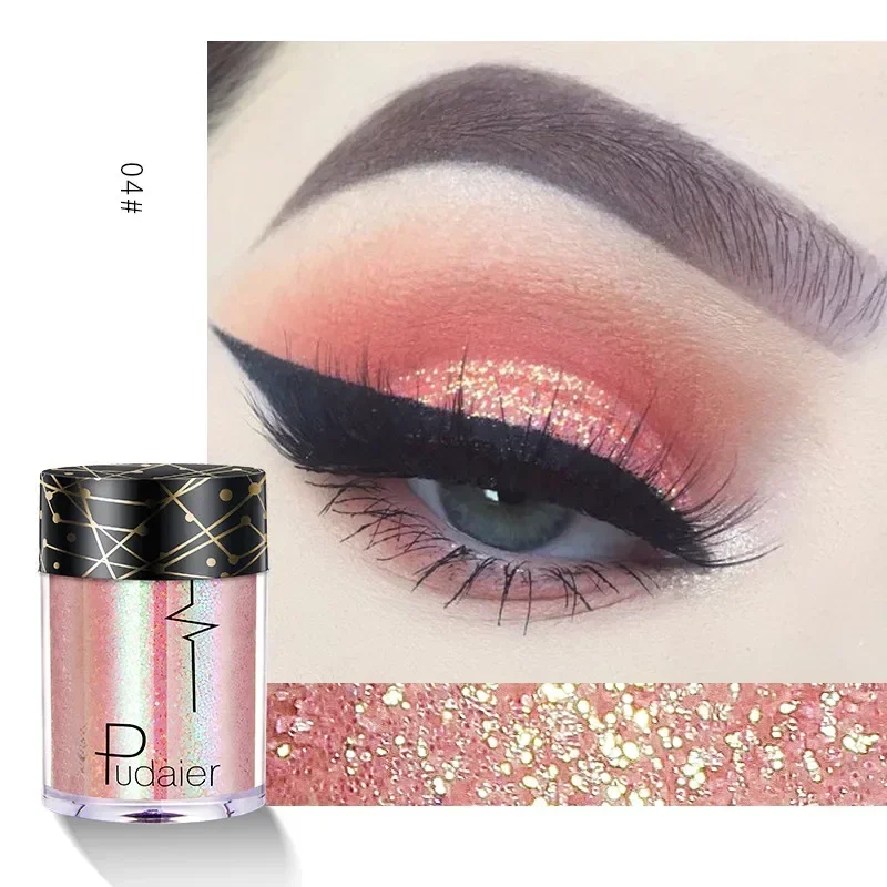New Glitter Eye Shadow Professional Makeup Monochrome Shining Eyeshadow Sequins Universal Party Cosmetic Palete Paleta De Sombra 2