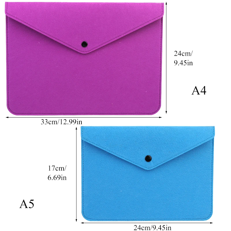 A3/A4/A5 Felt Insert Bag Document Handbag Organizer Travel Inner Purse Portable Bags Storage Tote,felt bag organizer