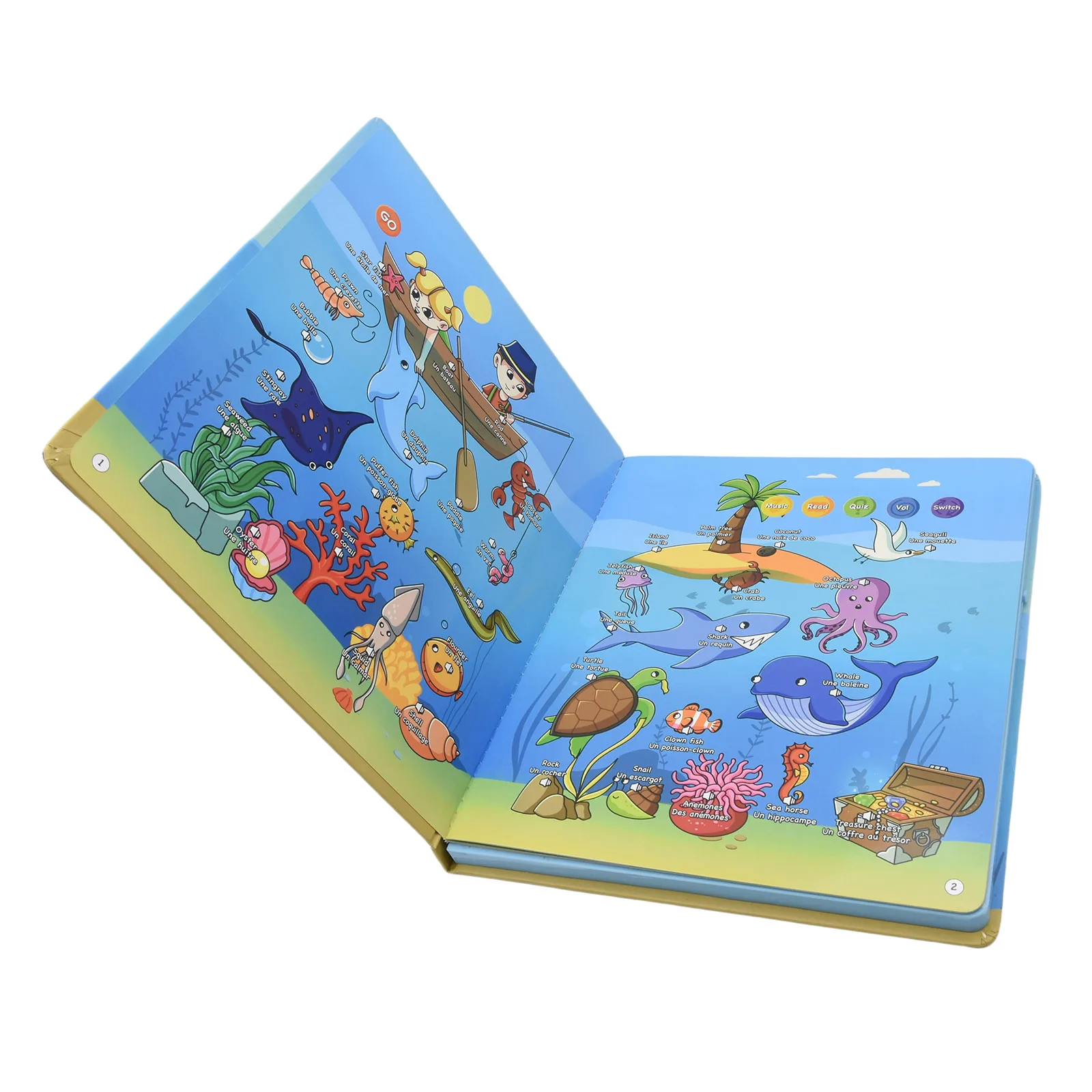 Bilingual France and English E-book  Didactical Toys and Game Spelled Educational Toy for Children 3