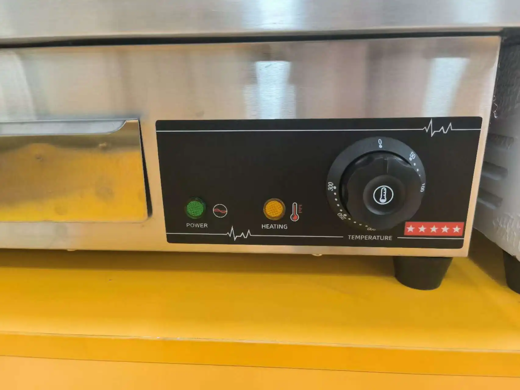 Commercial Counter Top Electric Griddle Stainless Steel Fried Steak / Meat Pie Professional Griddle for Fast Food Shop