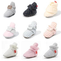 KIDSUN Baby Socks Shoes Knitted Multicolor Striped Non-Slip Winter Baby Boy Girl Shoes Cotton First Walkers Newborn Infant Socks 1