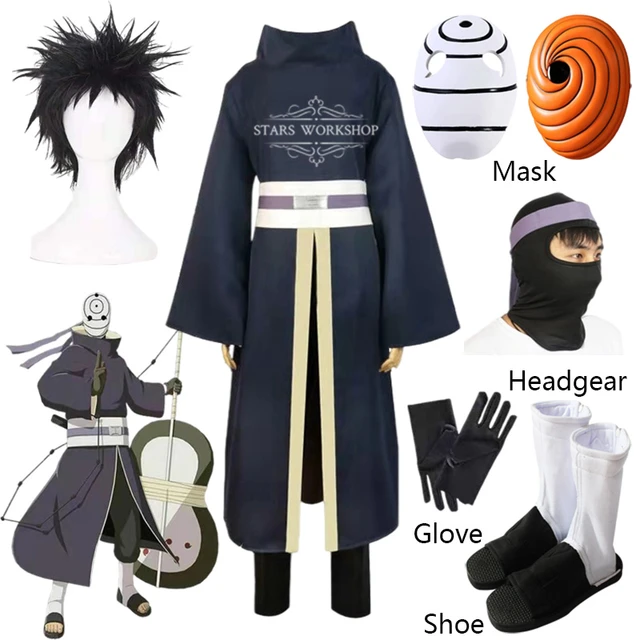 Tobi Obito Uchiha Cosplay Drôle Costume Akatsuki Algeria