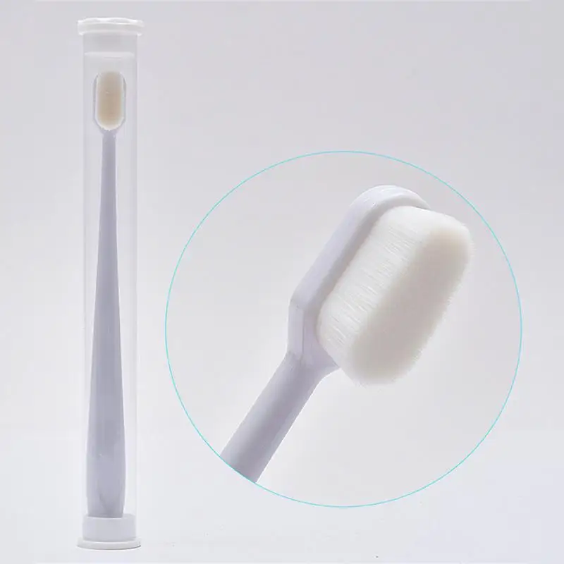 1/2/3PCS Ultra-fine Soft Toothbrush Million Nano Bristle Adult Tooth Brush Teeth Deep Cleaning Portable Travel Oral Care