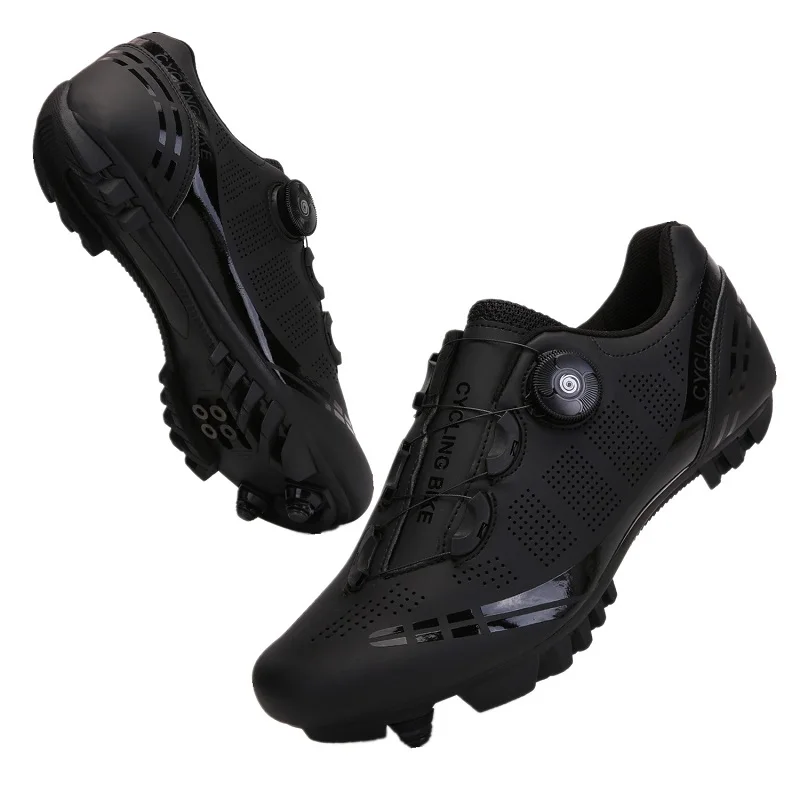 Men MTB Self-Locking Speed Bicycle Sneakers Spd Cycling Shoes Racing Bike Shoes Cleats Women Mountain Road Cycling Footwear 4