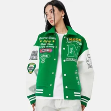  New Hip Hop Jackets Men Autumn Winter Streetwear Baseball Uniform Vintage Homme Couple Clothing Casual Fashion Male Jackets 