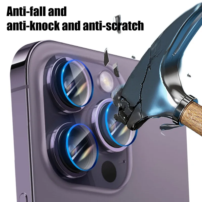 Ultra Thin Camera Lens Protector for Iphone 15pro 15ProMax 9H Hardness Tempered Glass for Iphone 15 Plus Lens Protective Film