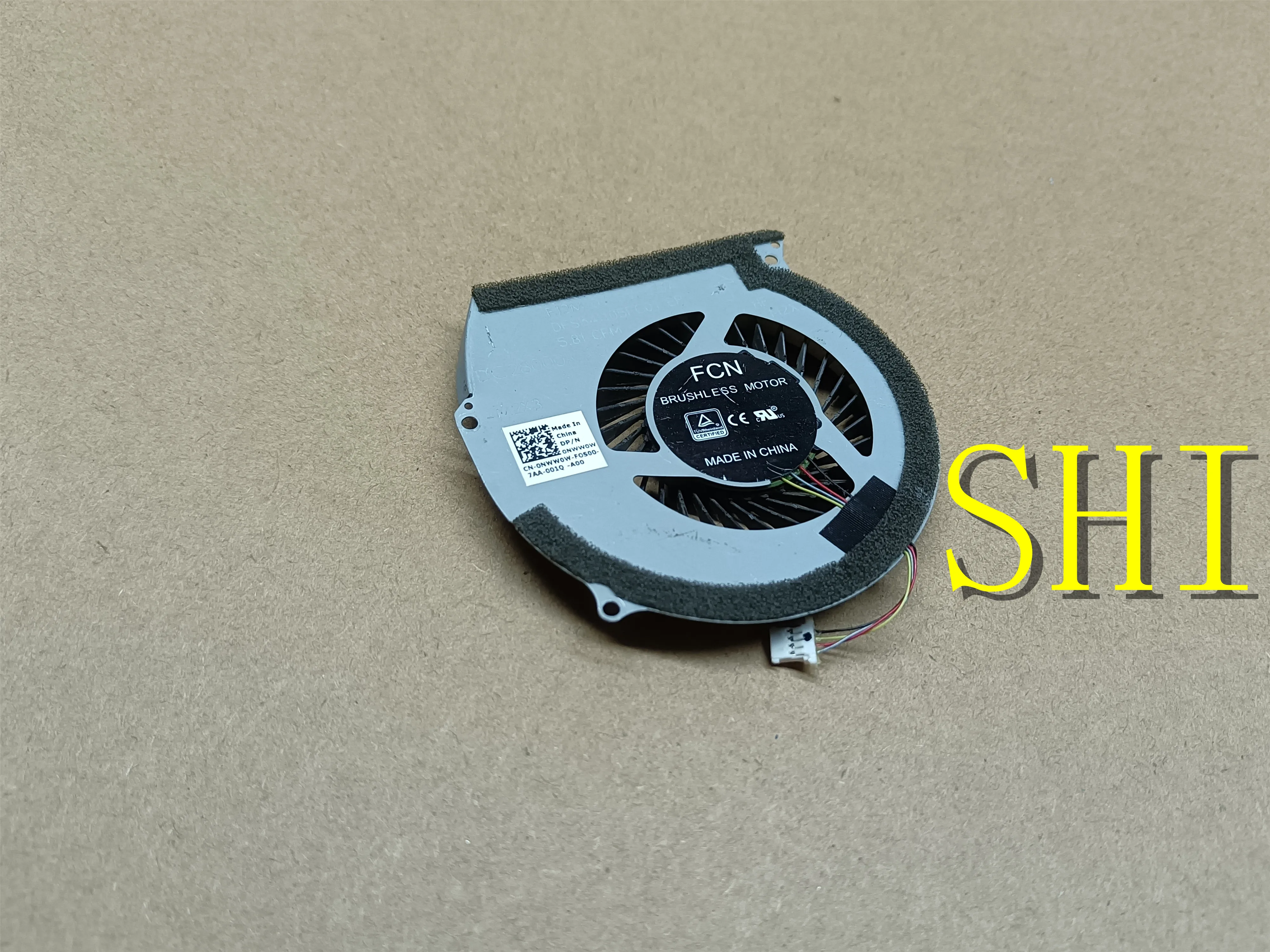 

0NWW0W Used cooling fan Cooler radiator FOR Dell Inspiron INS15 7566 7567 15 7000 NWW0W free shipping