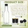 5oz Homemade Olive Oil Bottles 150ml Hot Sauce Glass Bottles with Leak Proof Screw Cap, Funnel, Clear Oil Bottle for Storing 3
