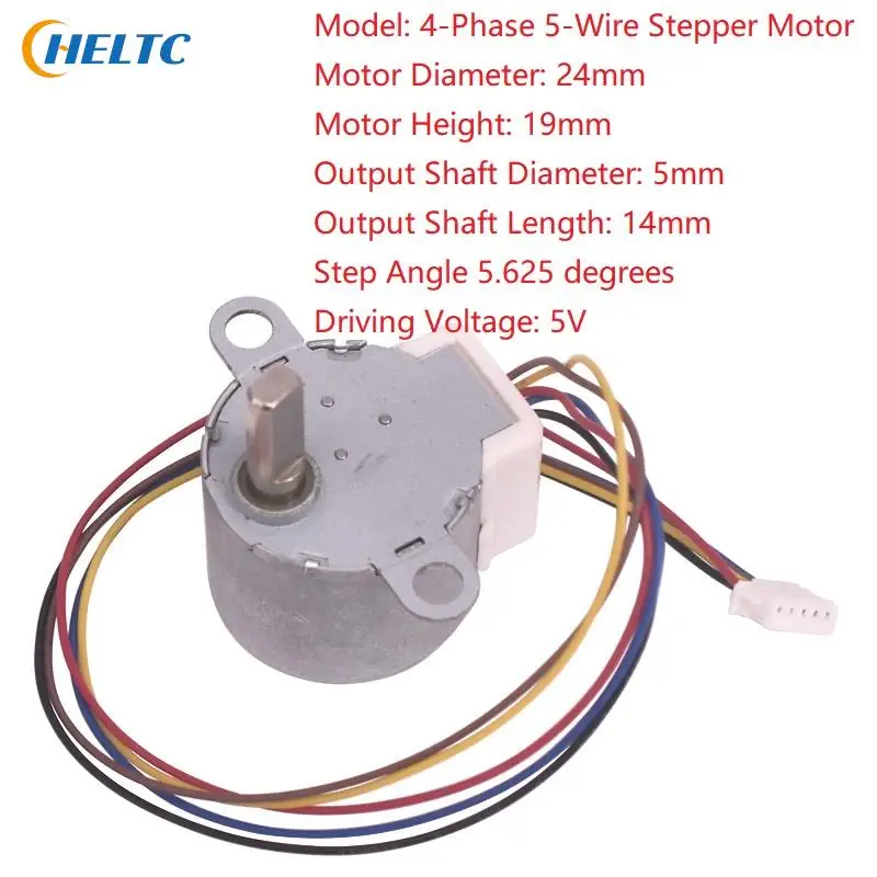 24BYJ Stepper Motor Micro Small Motor Screw DC5V Gear 4-Phase 5-Wire Micro Reducer Reducing Stepping 24x19mm For Arduino stepper motor