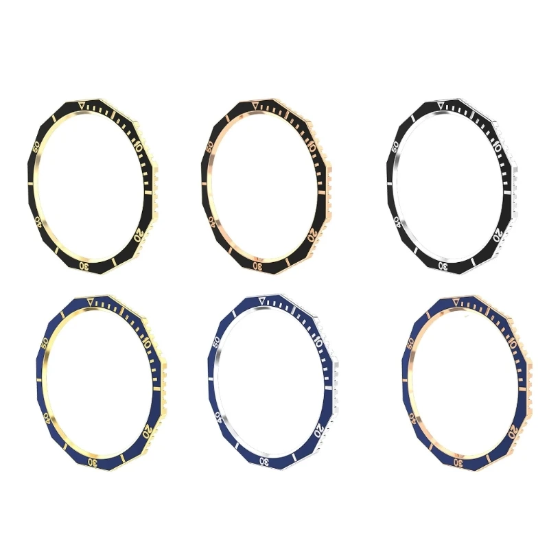 

Fit for Watch 6 Classic43mm R950/47mm R960 Watch Rings Bezel Time Scale Adhesive Cover Anti-scratch Collision Protective