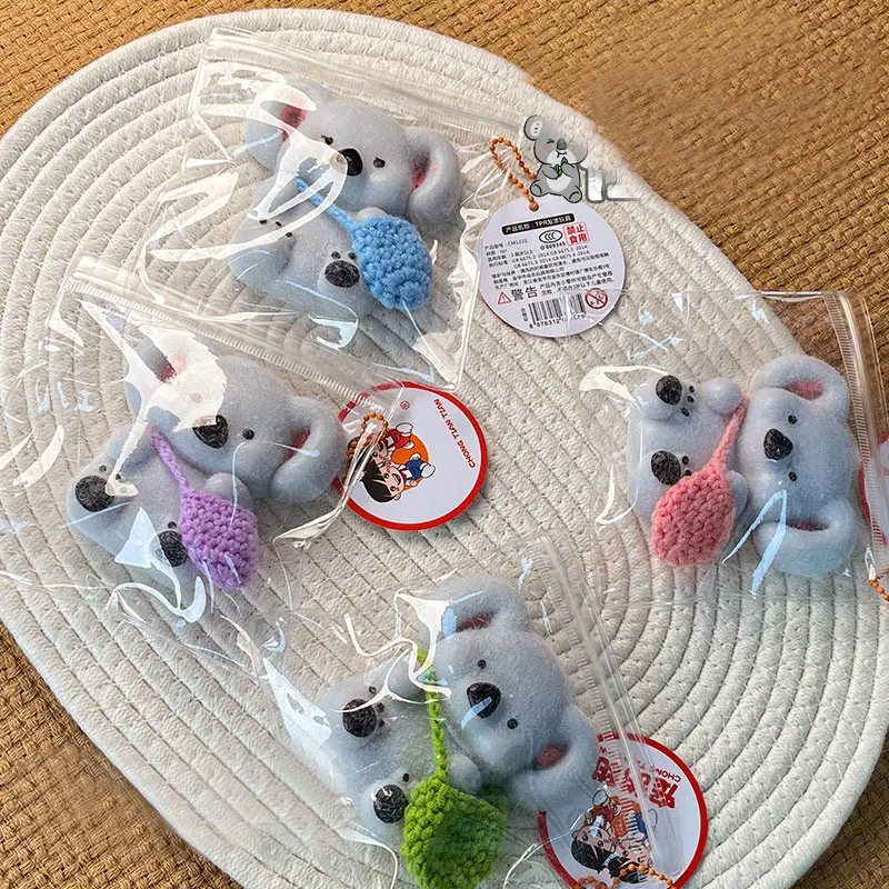Kawaii Koala Squeeze Toy Slow Rebound Toy Fidget Toys Handmade Silicone Stress Relief Squishy Toy Sensory Toys 3