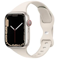 Slim Silicone Sport Strap for 49mm-45mm-44mm-42mm (Starlight 03)