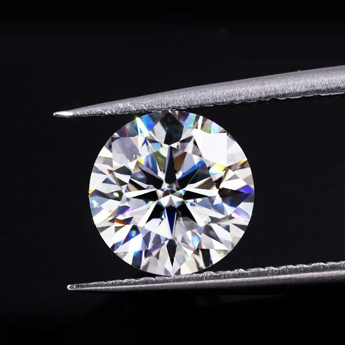 느슨한 보석 실제 1ct-10ct D 컬러 모이사나이트 라운드 브릴리언트 컷 3EX 실험실 재배 다이아몬드 모이사나이트 GRA 인증서