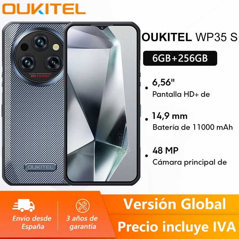 Smartfon Oukitel WP35 S 6GB + 256GB 11000mAh z EU za $135.64 / ~552zł