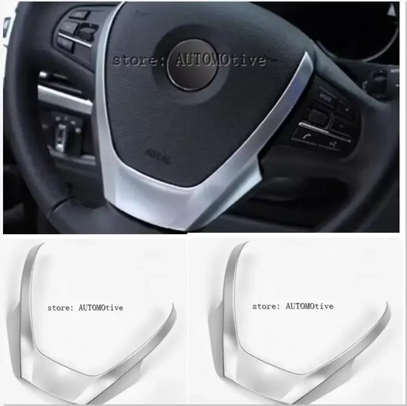 크롬 스티어링 휠 커버 트림 스티커, 자동차 스타일링 액세서리, BMW X3 X4 X5 F15 F25 F26 2014-2018ABS