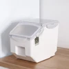 15KG Rice Bucket Tank Moisture-proof Sealed Rice Storage Box Insect-proof Cereal Grain Pet Food Container Kitchen Storage Box 4