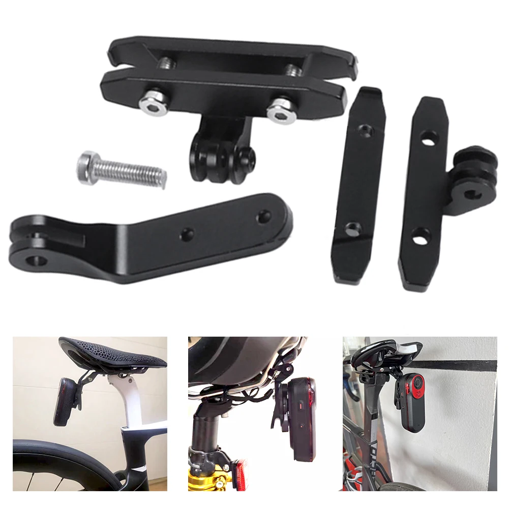 

Bicycle Tail Light Saddle Mount Bracket Seat Post Mounts For Garmin Varia Rearview RCT715 Bike Rear Lamp Holder Cycling Parts