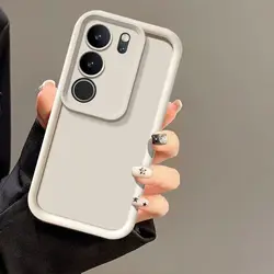 Sleek Vivo V29 Pro Silicone Case with Camera Protector for vivo V29 (Tyjt white)