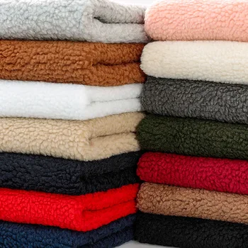 Lamb Fleece Plush Fabric 1