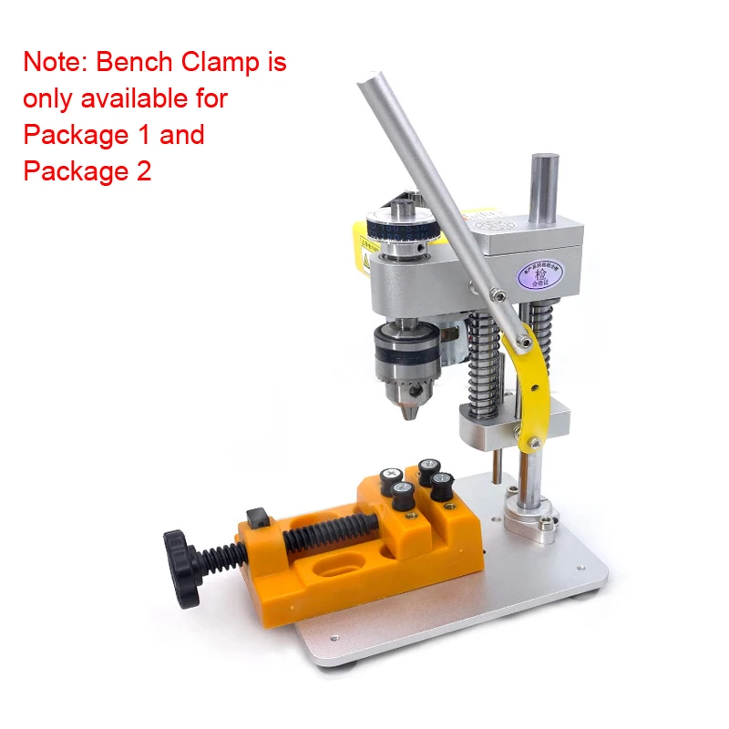 BERXOL Mini Drill Press, Benchtop Drill Press, Portable Electric Drilling  Machine, CNC 795 Motor, B10 Chuck, Drill Bit and Clamp for Metal Wooden