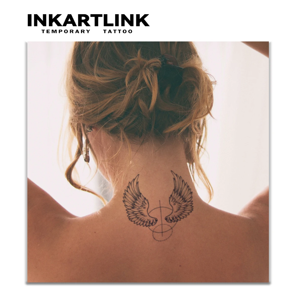 Angel Wings temporary tattoo stickers, magic tattoos, herbal juice tattoos,  lasting 1-2 weeks, realistic fake tattoos - AliExpress, image size:1200x1200