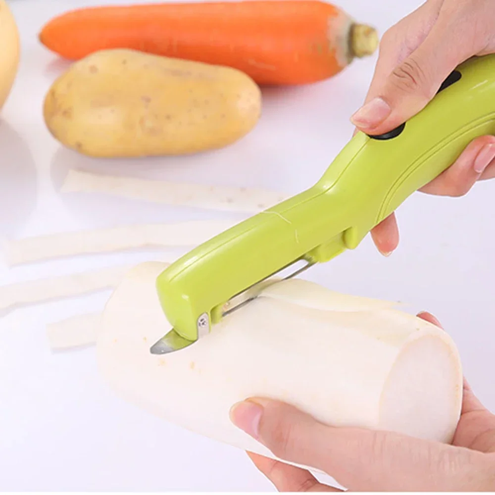 

ABS Electric Fruit Vegetable Apple Peeler For Knife Potato Peelers Carrot Slicer Kitchen Gadgets Batteries Not Included