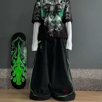 American Street Fashion Trend Big Pocket Loose Jeans Women Harajuku Y2K New Hip Hop Vintage Oversized Jeans Unisex Mopping Jeans - Image 3