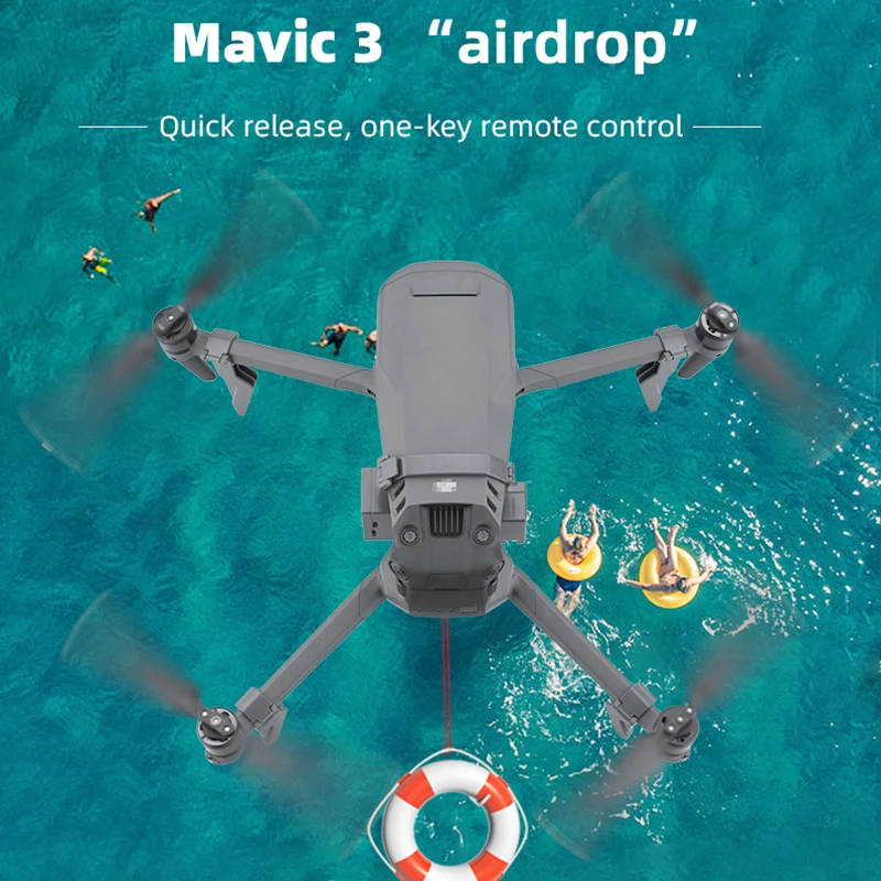 Sistema de Gota de ar para Dji Mavic Clássico ar 2s Drone Lançador Isca de Pesca Anel de Casamento Presente Entregar Vida Kits de Resgate - Image 4