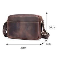 Nouveau Sac à Main de Luxe pour Homme 2026 – Sac Bandoulière Vintage en Cuir de Vache Véritable – Sac Messager en Cuir Naturel Authentique 6