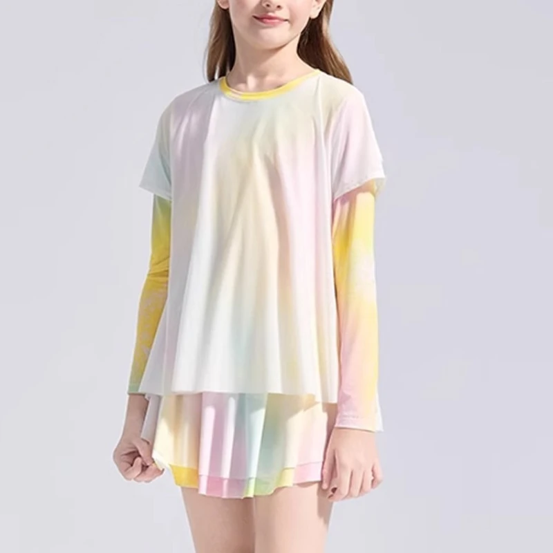 Girls Fairy Yoga Tee Quick Dry Long Sleeve Workout Shirt Breath Sun Protective Athletic Shirt For Dance & Gym Age 4 Sadf8c245a9874ced87781062a3a0d2bde