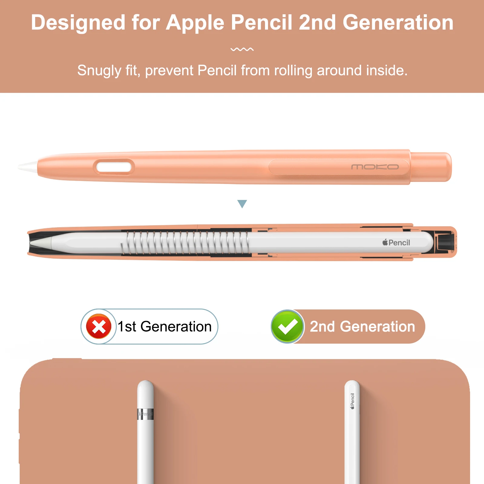 Apple Pencil 2 Moko Ȧ ̽, Apple Pencil 2 ߰ Ŭ ִ  ȣ  Ŀ