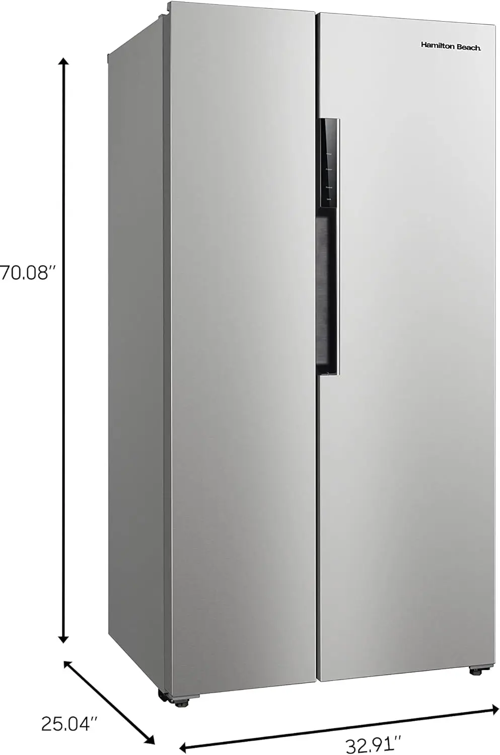 15.6 Counter Depth Full Size Refrigerator, Side Doors, Stainless, 15.8 cu ft 2