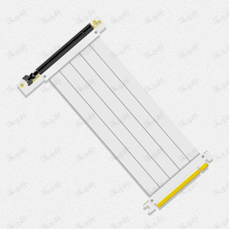 Cabo Riser de Slot Banhado a Ouro Alta Velocidade Pcie X16 4.0 Pci Express Gen 4.0 Extensor Riser Blindado Flexível Jogos Gpu 90 ° 180 ° - Imagem 4