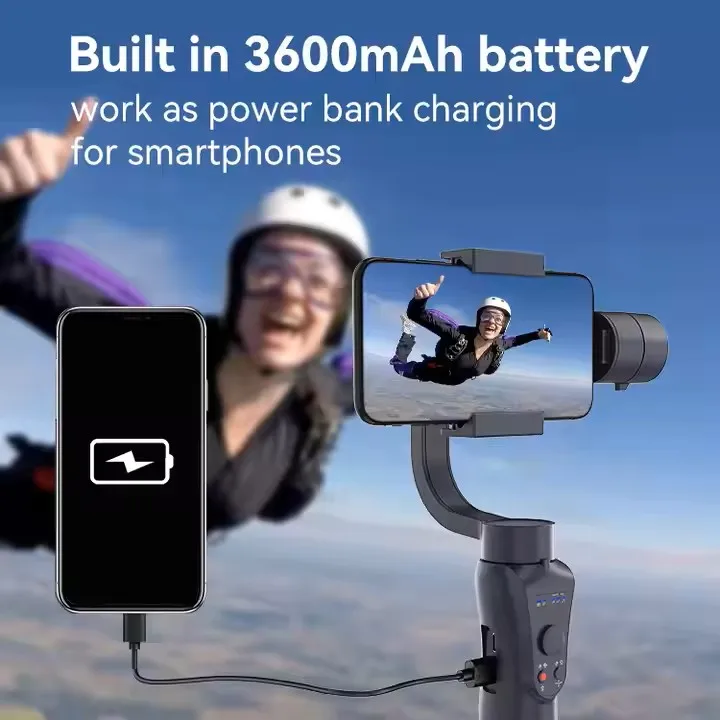 S5 Professional 3-Axis Handheld Gimbal Stabilizer for iPhone/Samsung/Xiaomi Anti-Shake Phone Holder for Smooth Video Recording