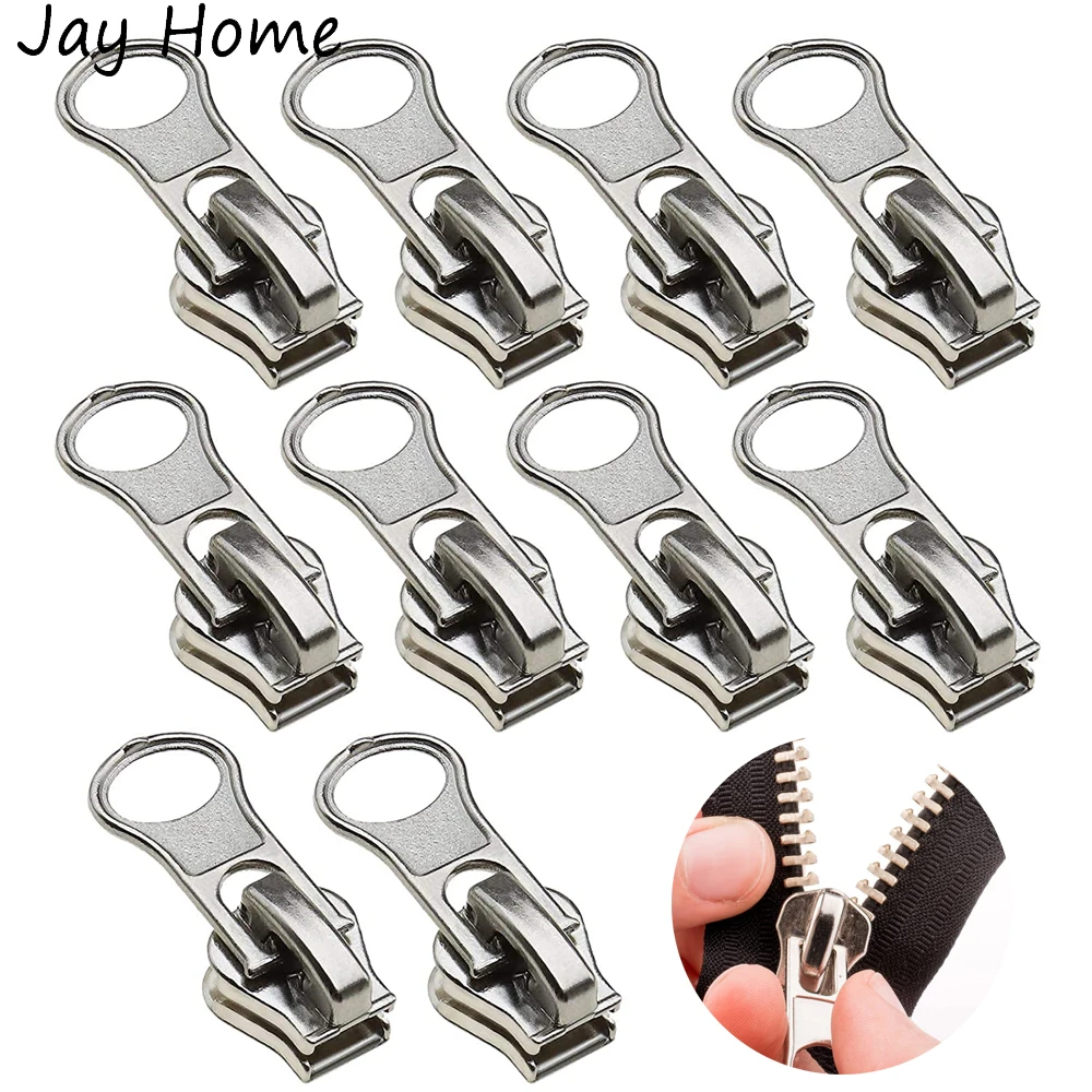 Zipper Repair Kit Replacement Zip Slider Metal Zip Zipper Repair Kit