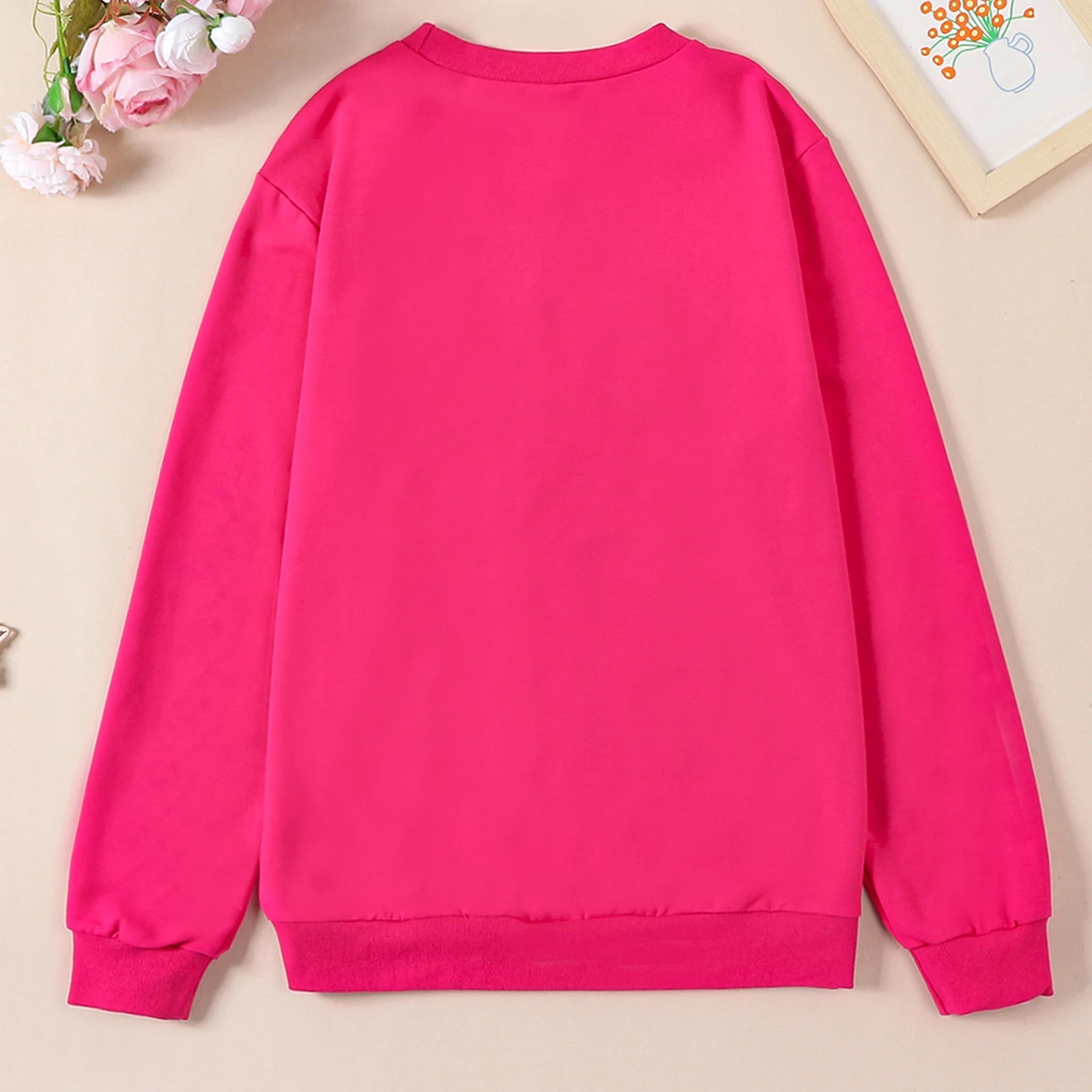 Citgeett Spring Mommy and Me Matching Outfits 0-3Y Letter Embroidery Long Sleeve Pullovers Fall Sweatshirt Tops