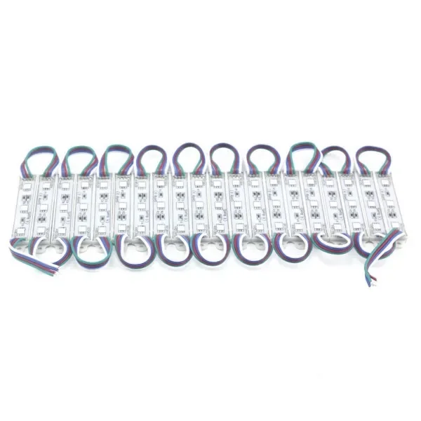 LED防水模组灯 ，一板60灯 10ft 彩色模组+遥控器一套-14