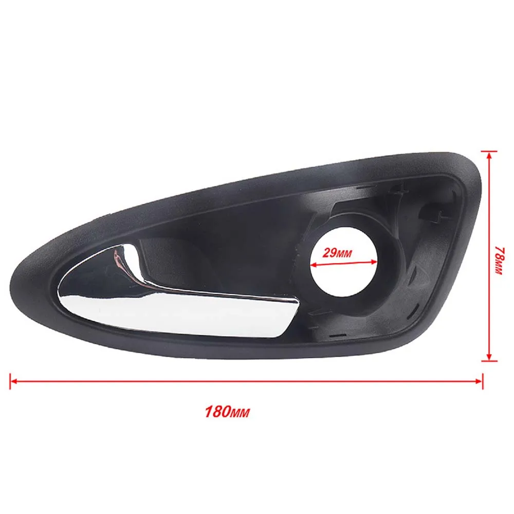 LHD 측면 내부 도어 핸들 커버 내부 자동 6J 1837113 6J 0837114 A 좌석 이비자 2009 2010 2011 2012 2013 2014 2015 2016 2017