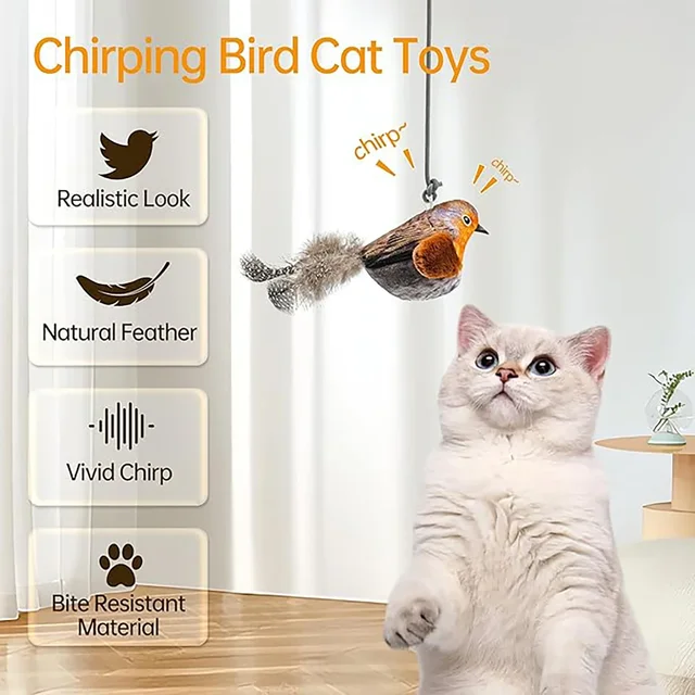 Interactive Cat Bird Toy 3