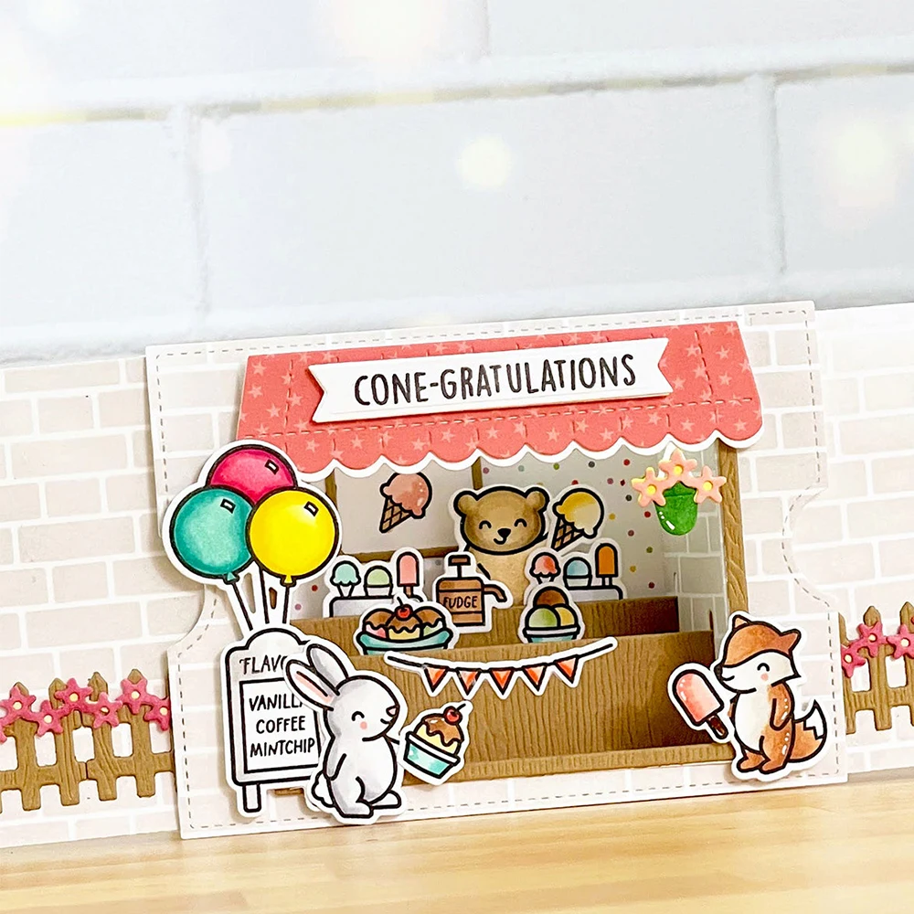 Description Picture 6 of itemGumball Machine Drink Root Beer Add-On Metal Cutting Dies Shop Bee Jar Ice Cream Die Cut For DIY Scrapbooking Card Crafts Making