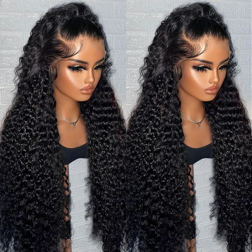 

Water Wave Lace Front Wig Deep Wave Frontal Wig 13x6 13x4 Hd 30 40 Inch Wet And Wavy Curly Lace Front Human Hair Wig